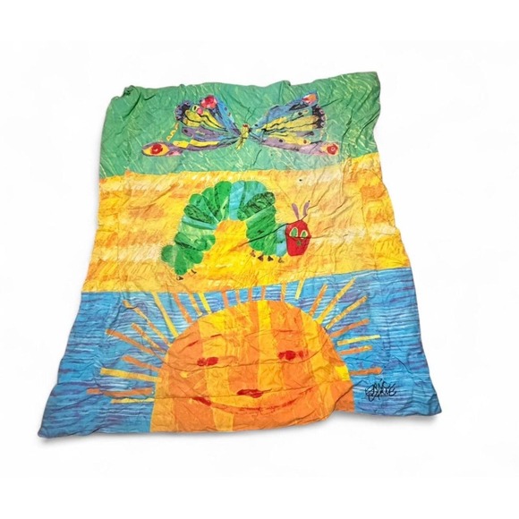 Eric Carle Other - Eric Carle Very Hungry Caterpillar Full Comforter Butterfly Sun Reversible VTG